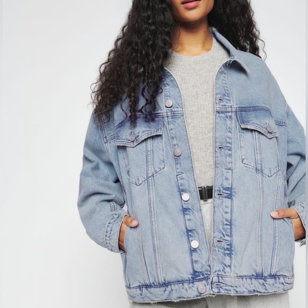 Reformation Simone Oversized Denim Jacket